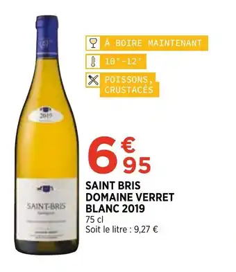 Bi1 Saint Bris Domaine Verret Blanc 2019 offre