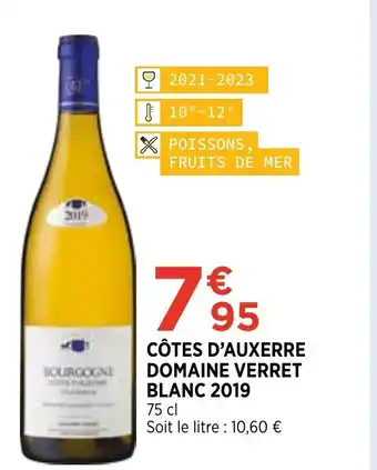 Côtes d'Auxerre Domaine Verret Blanc 2019