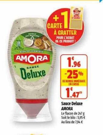 Coccinelle Supermarché Sauce deluxe amora offre