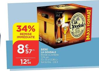 Maximarché Bière la goudale offre