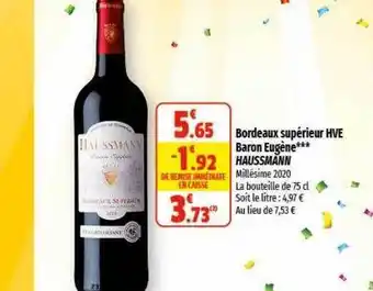 Coccinelle Supermarché Bordeaux supérieur hve baron eugène haussmann offre