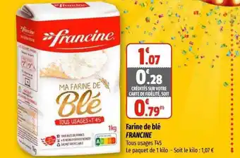 Farine de blé francine