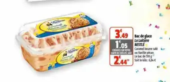 Coccinelle Supermarché Bac de glace la laitière nestlé offre