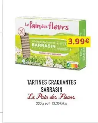 Naturalia Tartines craquantes sarrasin la pain des fleurs offre
