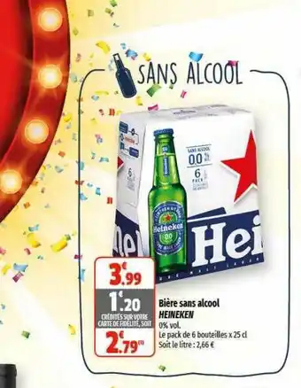 Coccinelle Express Bière sans alcool heineken offre