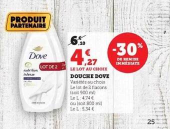 Hyper U Douche dove offre