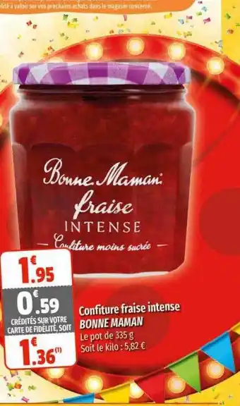 Coccinelle Express Confiture fraise intense bonne maman offre