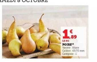 Hyper U Poire offre
