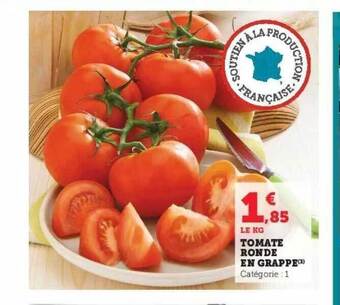 Hyper U Tomate ronde en grappe offre
