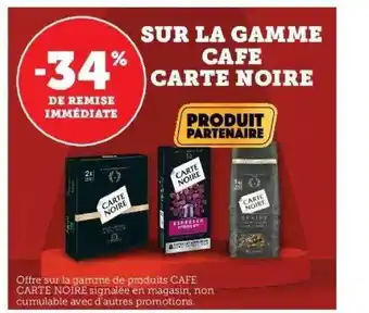 Hyper U La gamme café carte noire offre