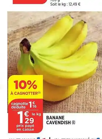 Maximarché Banane cavendish offre