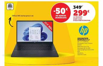 Hyper U Ordinateur portable 17,3 offre