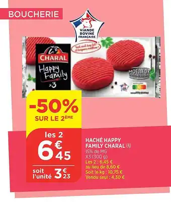 Maximarché Haché happy family charal offre