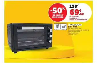 Hyper U Mini-four radiola offre