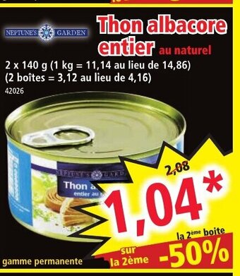 Norma Thon Albacore Entier offre
