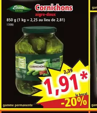 Norma Cornichons offre