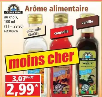 Norma Arôme Alimentaire offre