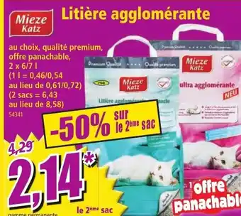 Norma Litière Agglomérante offre