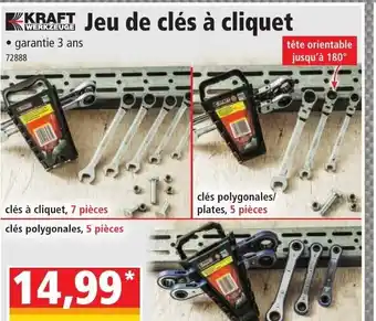 Norma Jeu de Clés à Cliquet offre