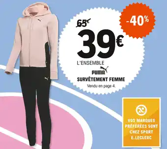Puma Survêtement Femme