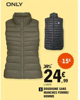 E.Leclerc Sport Doudoune Sans Manches Femme/Homme offre
