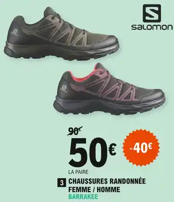 E.Leclerc Sport Chaussures Randonnée Femme/Homme offre