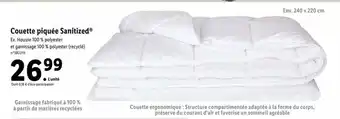 Lidl Couette Piquée Sanitized offre