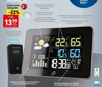 Lidl Station Météo Radioguidée offre