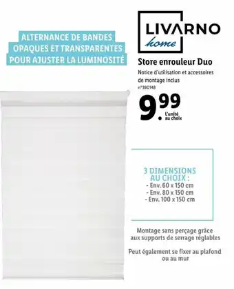Lidl Store Enrouleur Duo offre