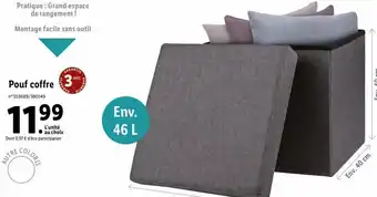 Lidl Pouf Coffre offre