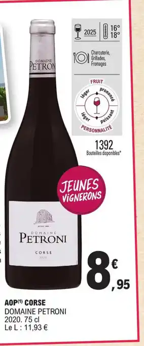 E.Leclerc AOP Corse Domaine Petroni 2020 75cl offre