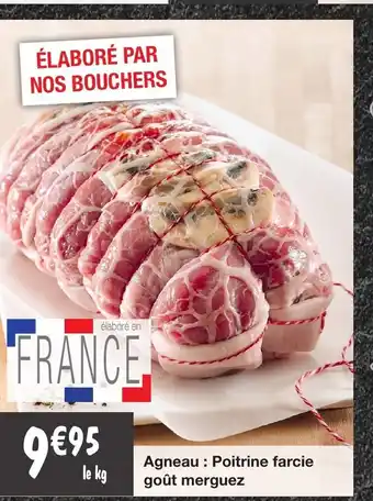 Agneau : Poitrine Farcie Goût Merguez