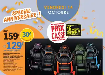 E.Leclerc Fauteuil Gamer Amor One Cougar offre