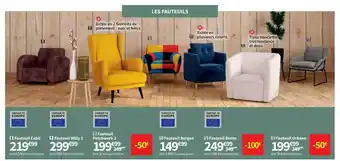 Conforama Fauteuil cabb, fauteuil willy 2, fauteuil patchwork 2, fauteuil bergen, fauteuil bento, fauteuil urbano offre