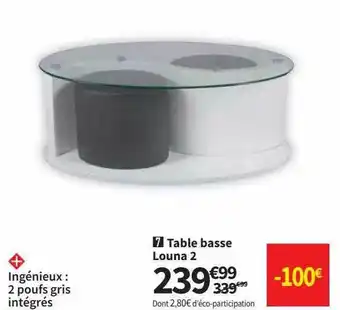 Table basse louna 2