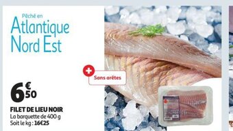 Auchan Filet de Lieu Noir offre