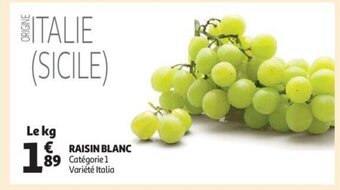 Auchan Raisin Blanc offre