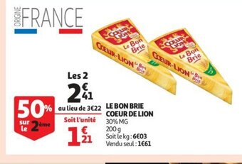 Le Bon Brie Coeur de Lion