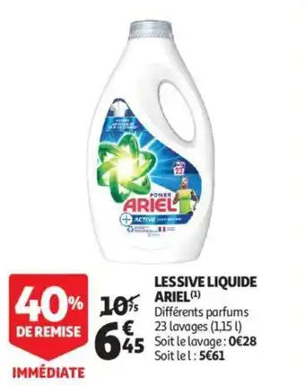Auchan Lessive Liquide Ariel offre