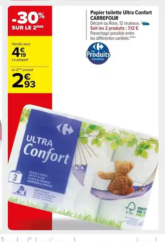Carrefour Market Papier Toilette Ultra Confort Carrefour offre