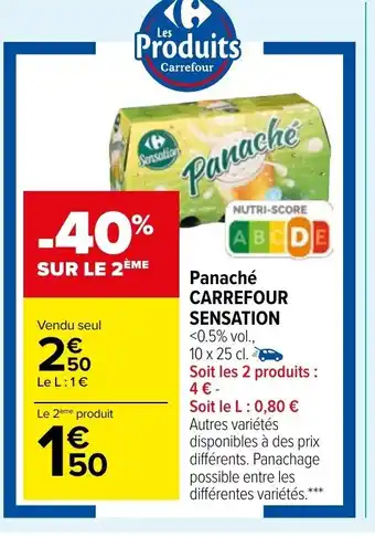 Carrefour Market Panaché Carrefour Sensation offre