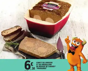 E.Leclerc Confit Du Limousin Et Ses Medaillons de Mousse de Canard Madrange offre
