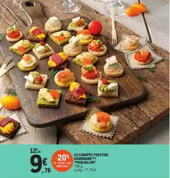 E.Leclerc 24 Canapés Prestige Gourmand Poulaillon offre