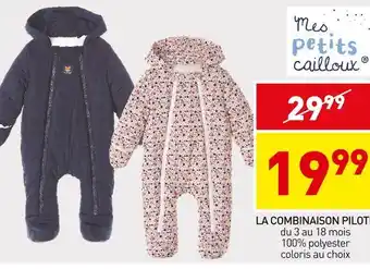 Stokomani Mes petits cailloux la combinaison pilote offre