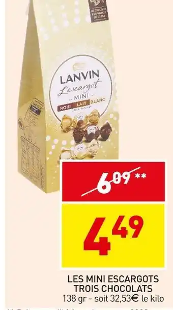 Lanvin les mini escargots trois chocolats