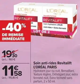 L'oréal paris soin anti-rides revitalift