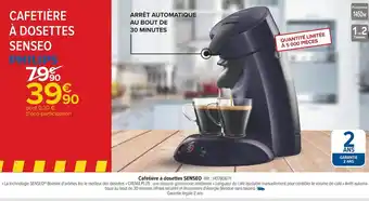 Carrefour Senseo cafetière à dosettes offre