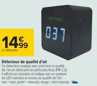 Carrefour Détecteur de qualité d'air offre