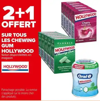Carrefour Market Hollywood bon plan sur tous les chewing gum hollywood offre