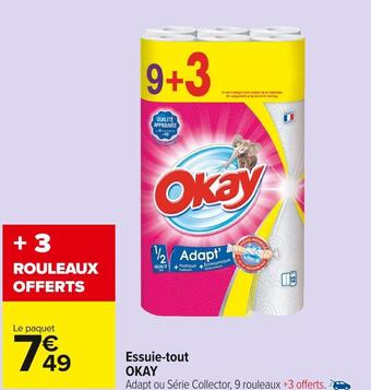 Carrefour Market Okay essuie-tout offre